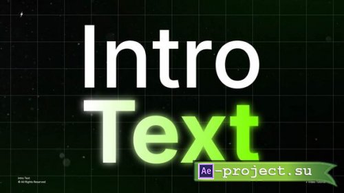Videohive - Intro Text | After Effects - 60067208 - Project for After Effects