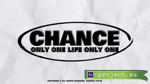 Videohive - Painted Titles - 60089028 - Project for After Effects