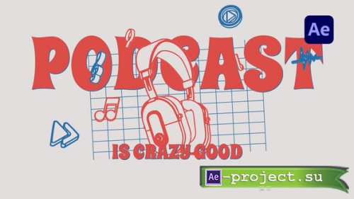 Videohive - Duotone Outline Podcast Intro - 60097504 - Project for After Effects