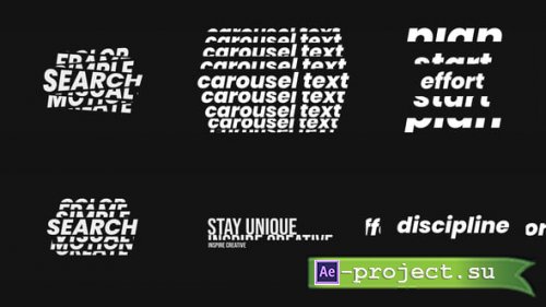 Videohive - Text Carousel - 60074122 - Project for After Effects