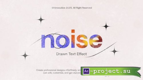 Videohive - Noise Drawn Text Effect - 60096732 - Project for After Effects