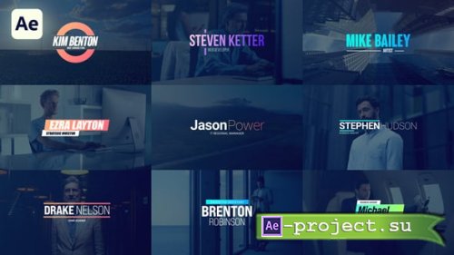 Videohive - Animated Lower Thirds - 59610130 - Project for After Effects