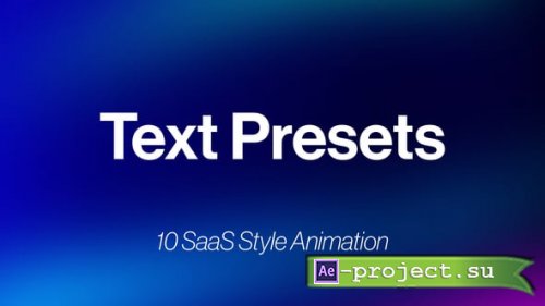 Videohive - Text Presets - 60097637 - Project for After Effects