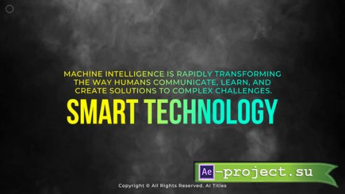 Videohive - AI Titles | AE - 60122116 - Project for After Effects