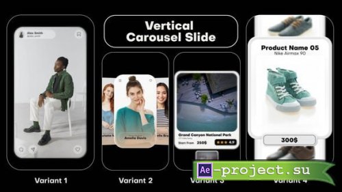 Videohive - Vertical Carousel Slide - 60091546 - Project for After Effects