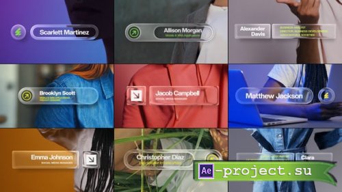 Videohive - Glass Lower Thirds - 60139227 - Project for After Effects