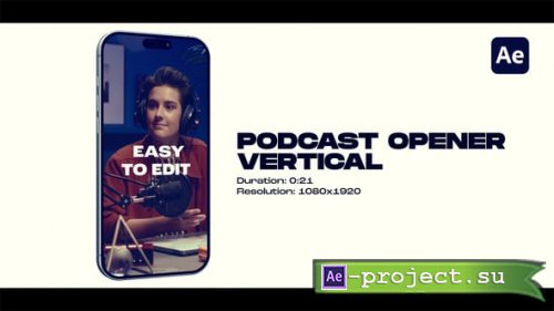 Videohive - Vertical Podcast Opener - 60139241 - Project for After Effects