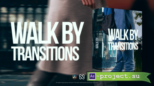 Videohive - Walk By Transitions for DaVinci Resolve - 60152695