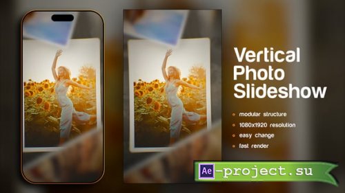 Videohive - Vertical Photo Slideshow - 60145346 - Project for After Effects