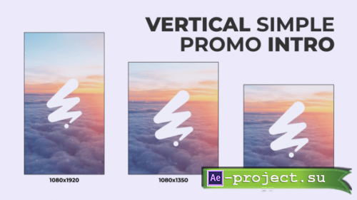 Videohive - Vertical Simple Promo Intro /Ae - 60154643 - Project for After Effects