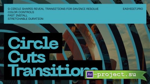 Videohive - Circle Cuts Transitions | DR - 60159981 - DaVinci Resolve Templates