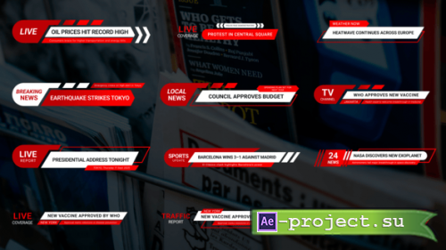 Videohive - News Lower Thirds - 60153550 - Project for After Effects