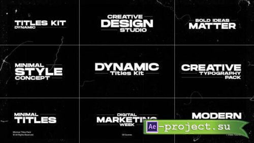 Videohive - Minimal Titles Pack | After Effects - 60155042 - Project for After Effects