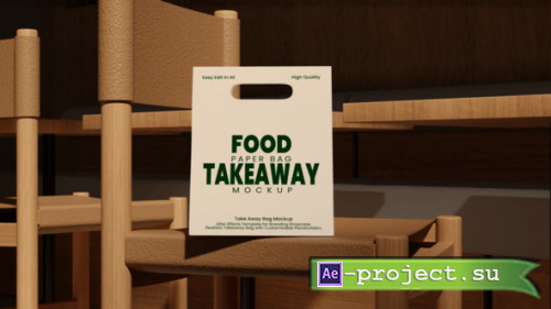 Videohive - Take Away Paper Bag Mockup - 60168214 - Project for After Effects