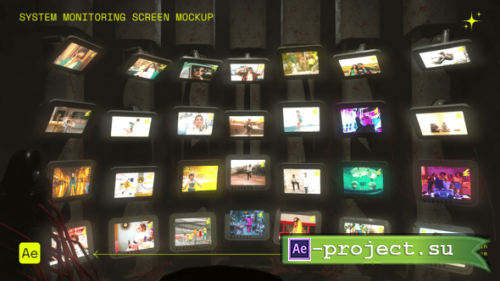 Videohive - System Monitoring Screen Mockup - 60156365 - Project for After Effects