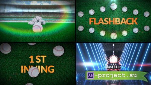 Videohive - Baseball Bumper 6 (3-Bumpers) - 60042590 - Project for After Effects