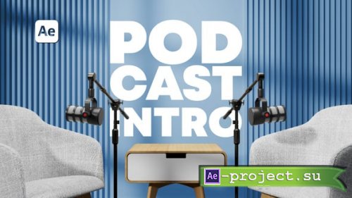 Videohive - Modern Podcast Intro | Glass Title Opener - 60176360 - Project for After Effects