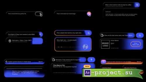 Videohive - Glass Search Bar - 60169193 - Project for After Effects