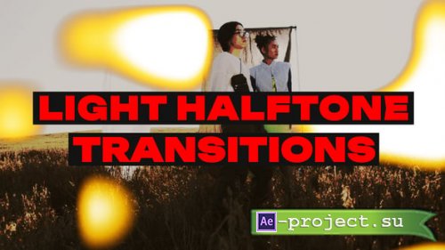 Videohive - Light Halftone Transitions - 60173536 - Project for After Effects