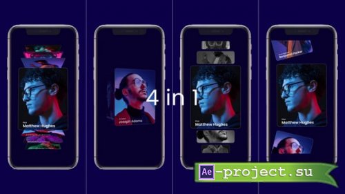 Videohive - Vertical Carousel Slides Animation Pack - 60173782 - Project for After Effects