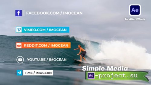 Videohive - Simple Media Lower Thirds - 60172752 - Project for After Effects
