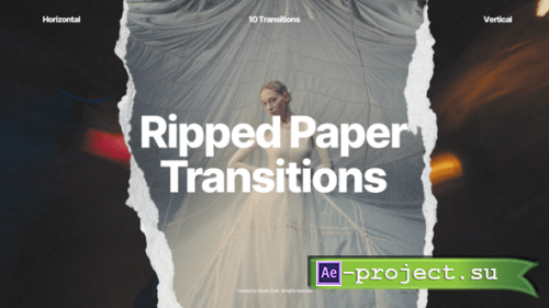 Videohive - Ripped Paper Transitions - 60173771 - Project for After Effects