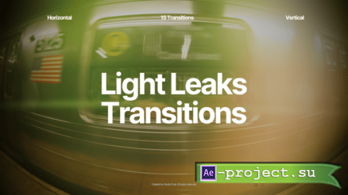Videohive - Light Leaks Transitions - 60174042 - Project for After Effects