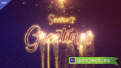Videohive - Seasons Greetings Line Gold - 60156621 - Project for After Effects