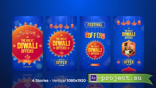 Videohive - Diwali Festival Sale Stories - 60203416 - Project for After Effects