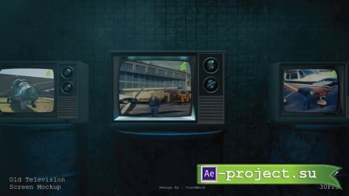 Videohive - Old Television Screen Mockup - 60203113 - Project for After Effects