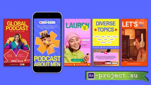 Videohive - Podcast Instagram Reels - 60198429 - Project for After Effects