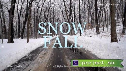 Videohive - Snow Fall - 60225070 - Project for After Effects