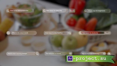 Videohive - Liquid Glass Effect Search Bar - 60217865 - Project for After Effects