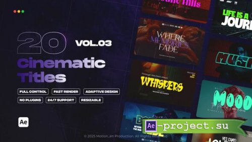Videohive - Cinematic Titles vol.03 | After Effects - 60229554 - Project for After Effects