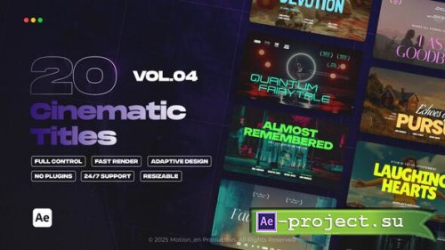 Videohive - Cinematic Titles vol.04 | After Effects - 60229560 - Project for After Effects