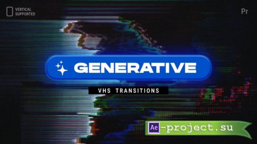 Videohive - Generative VHS Transitions | Vertical | Premiere Pro - 60205728