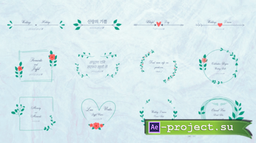 Videohive - Wedding And Holidays Animations for After Effects - 60041972