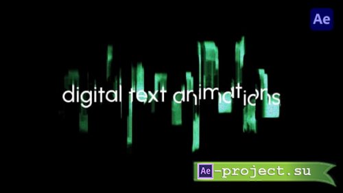 Videohive - Glitch Text Animations - 60235558 - Project for After Effects