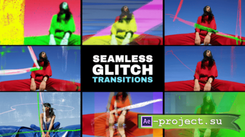 Videohive - Grunge Glitch Seamless Transitions for After Effects - 60115169 - Project for After Effects