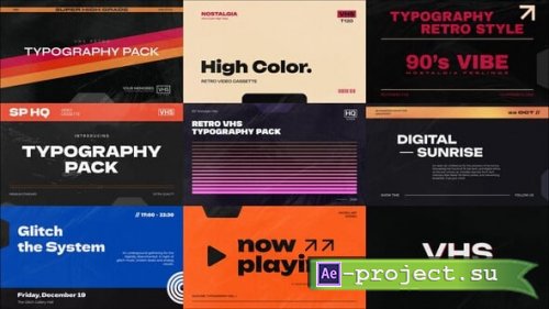 Videohive - VHS Typography - 60282090 - Project for After Effects