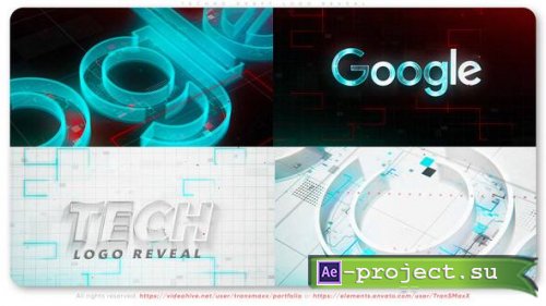 Videohive - Techno Draft Logo Reveal  Futuristic Blueprint Animation - 60155209