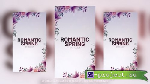 Videohive - Vertical Romantic Spring - 60283453 - Project for After Effects