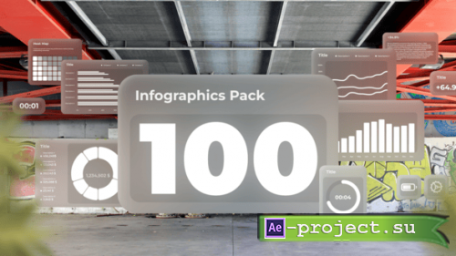 Videohive - 100 Infographics - 60284398 - Project for After Effects