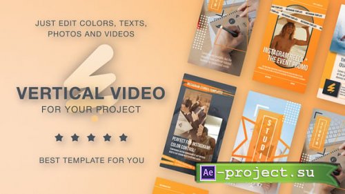 Videohive - Orange Vertical Promo - 59910155 - Project for After Effects