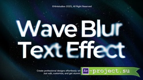 Videohive - Wave Blur Text Animation - 60293989 - Project for After Effects