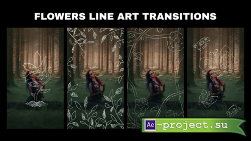 Videohive - lowers Line Art Transition for After Effect - 60294093 - Project for After Effects