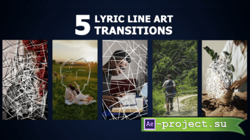 Videohive - Lyric Line Art Transitions for After Effects - 60294927 - Project for After Effects