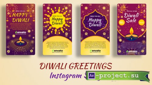 Videohive - Diwali Greething Vertical - 60318262 - Project for After Effects