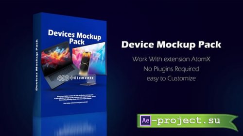 Videohive - Devices Mockup Pack - 53309732 - Project & Script for After Effects