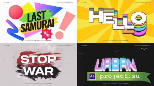 Videohive - Pop Art Text Animations - 60363340 - Project for After Effects